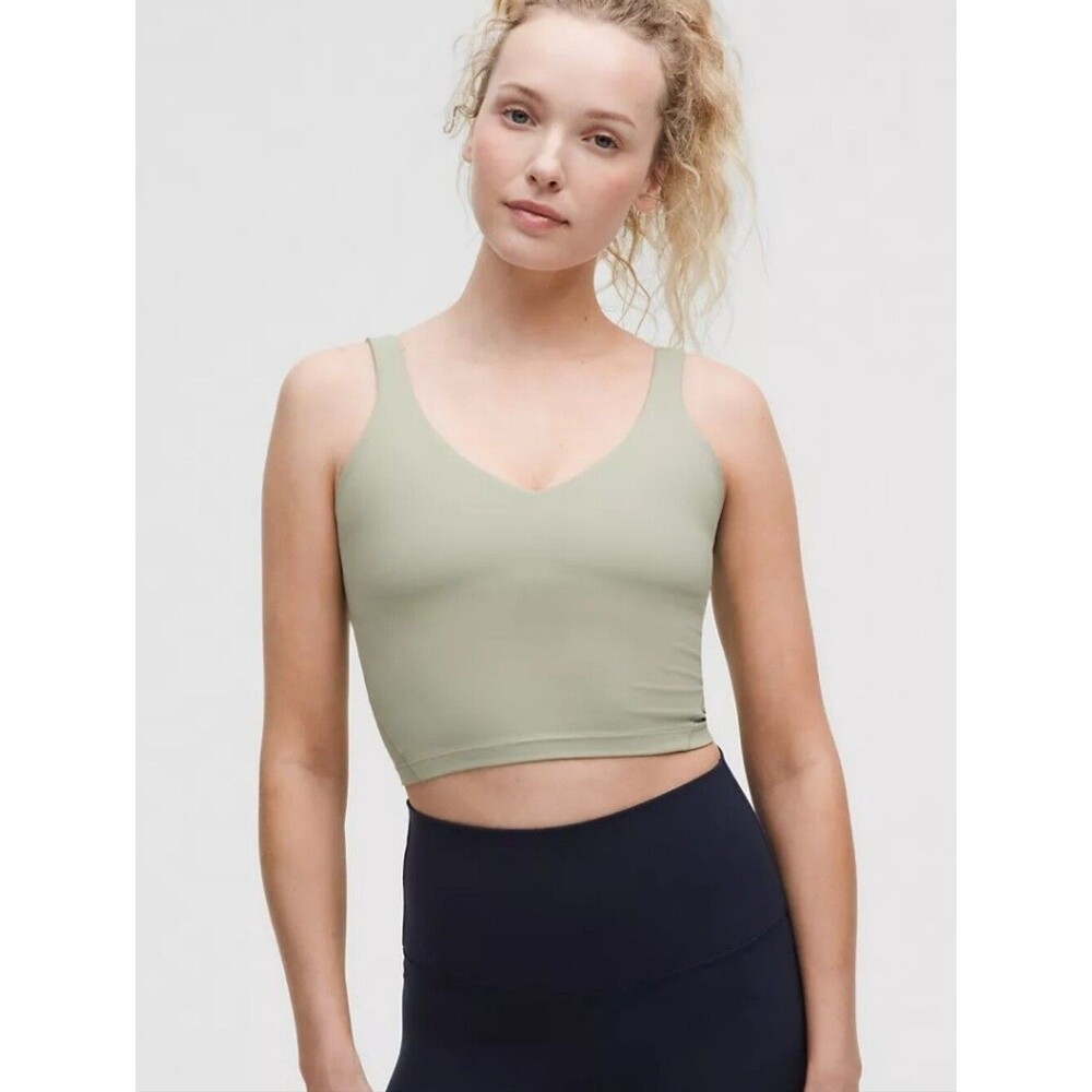 Lululemon NEW Align Tank Top Fog Green Sage 2 Light Altheisure Yoga Pilates
